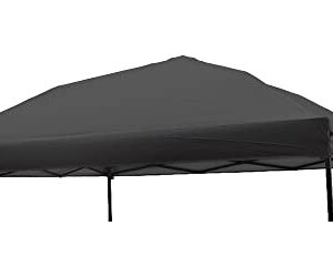 NINAT 1pcs Canopy Replacement Top Tent Top Cover for 10x10ft Pop Up Paty/Tent/Canopy (Vertical Leg) Instant Canopy Top Cover Black Canopy Top Cloth Only