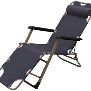 XZGDEN Lightweight Leisure Lounger Portable Metal ReclinerHousehold Office Garden Patio Beach Camping Lounger Chairs