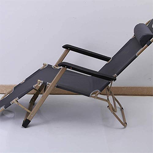 XZGDEN Lightweight Leisure Lounger Portable Metal ReclinerHousehold Office Garden Patio Beach Camping Lounger Chairs