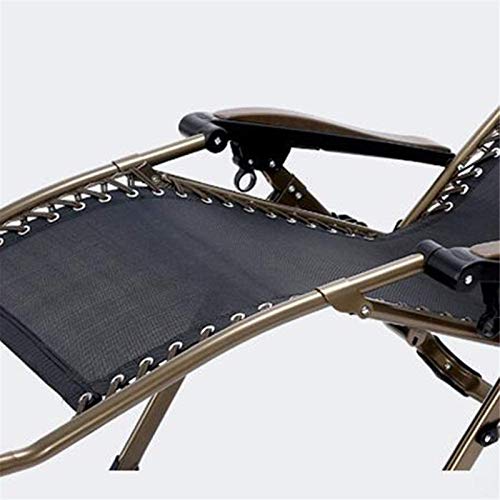 XZGDEN Lightweight Sun Lounger Headrest Folding Recliner Adjust Height Reclining Garden Camping Bed