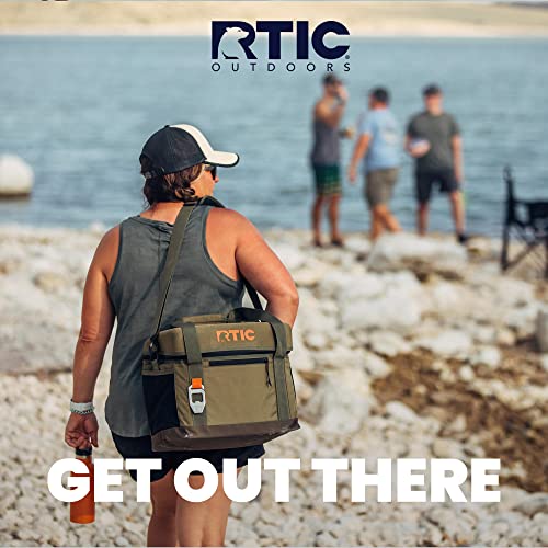 RTIC 28 Can Everyday Cooler, Soft Sided Portable Insulated Cooling for Lunch, Beach, Drink, Beverage, Travel, Camping, Picnic, for Men and Women, RTIC Ice