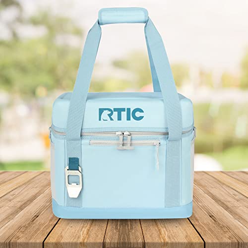 RTIC 28 Can Everyday Cooler, Soft Sided Portable Insulated Cooling for Lunch, Beach, Drink, Beverage, Travel, Camping, Picnic, for Men and Women, RTIC Ice