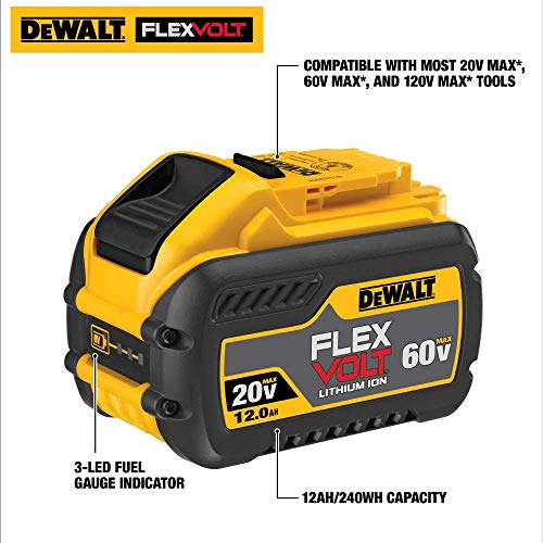 DEWALT FLEXVOLT 20V/60V MAX* Battery, 12.0-Ah (DCB612)