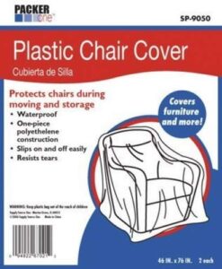allboxes direct sp-9050 plastic chair cover protection for all your moving & storage (pack of 2)
