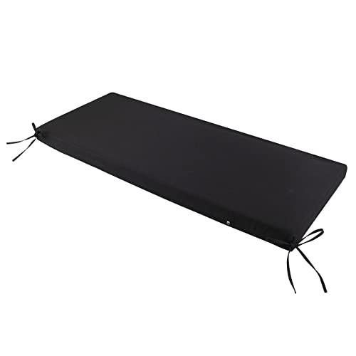 ROFIELTY Bench Cushion 45 inch, Bench Cushion for Indoor/Outdoor use Outdoor Swing Cushions, Waterproof and Durable Resistant Furniture Patio Cushion. (Black, 45×18×2.5)