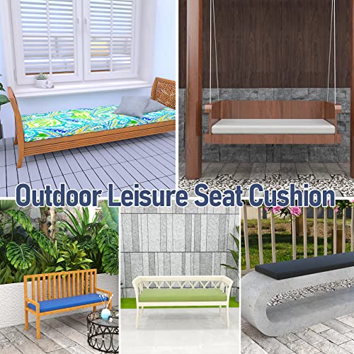 ROFIELTY Bench Cushion 45 inch, Bench Cushion for Indoor/Outdoor use Outdoor Swing Cushions, Waterproof and Durable Resistant Furniture Patio Cushion. (Black, 45×18×2.5)