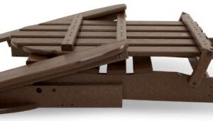 POLYWOOD AD5030MA Classic Folding Adirondack Chair, 35.00" x 29" x 35.00", Mahogany