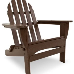 POLYWOOD AD5030MA Classic Folding Adirondack Chair, 35.00" x 29" x 35.00", Mahogany