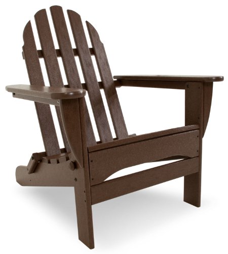 POLYWOOD AD5030MA Classic Folding Adirondack Chair, 35.00" x 29" x 35.00", Mahogany