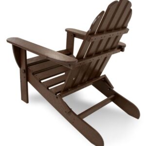 POLYWOOD AD5030MA Classic Folding Adirondack Chair, 35.00" x 29" x 35.00", Mahogany