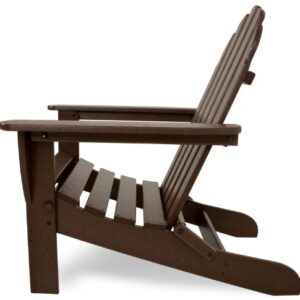 POLYWOOD AD5030MA Classic Folding Adirondack Chair, 35.00" x 29" x 35.00", Mahogany