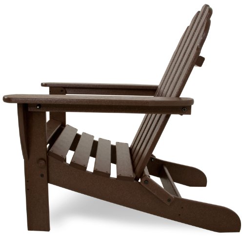 POLYWOOD AD5030MA Classic Folding Adirondack Chair, 35.00" x 29" x 35.00", Mahogany