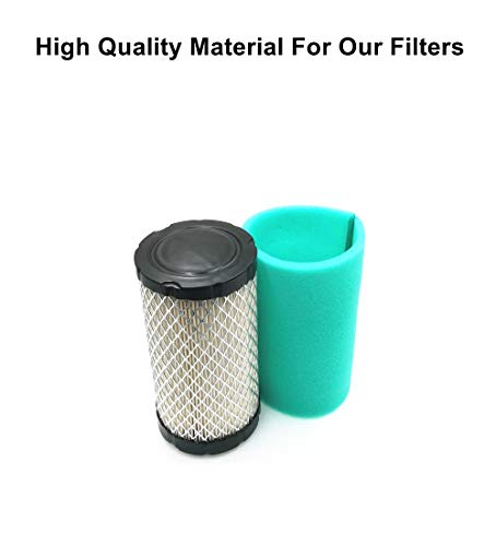 MOWFILL 2 Pack 793569 Air Filter with 793685 Pre Filter Replace for Briggs Stratton 4241 5415 793569 791630 John Deere GY21055 MIU11511 Bad Boy 063-4026-00