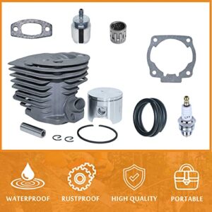 Nikasil Plated Cylinder Piston Bearing Kit For Husqvarna 51 55 For Rancher (46mm) Chainsaw Fuel Filter Line Gasket 503 16 91-71