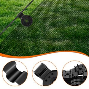 40 Piece Shade Cloth Plastic Clips Round Plastic Black Clips for Sun Shade Net, Anti Bird Netting, Garden Netting, Shade Netting, Shade Fabric Accessories