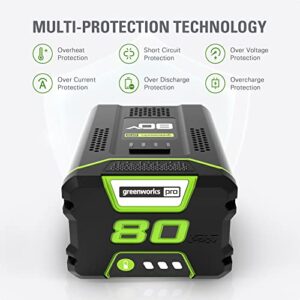 Greenworks PRO 80V 2.5Ah Lithium-Ion Battery (Genuine Greenworks Battery)