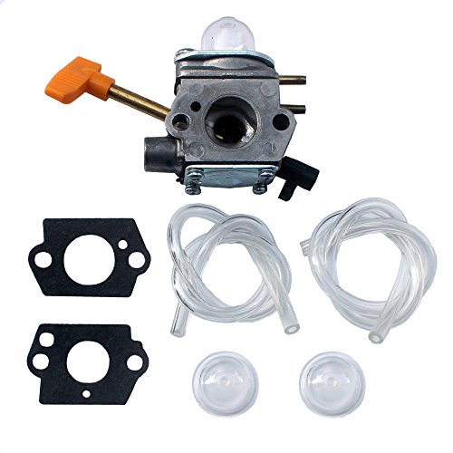 kipa Carburetor for Homelite 308054041 UT-09520 UT-09521 UT-09523 UT-09525 26cc Blowers with Fuel Lines Primer Bulbs Mounting Gaskets