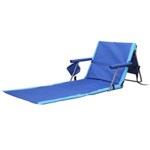 trademark innovations lounger beach chair, blue