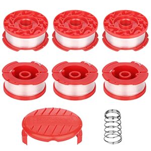 dilsuaco cmzst0653 8pcs string trimmer spool line(0.065″,30ft) with cap head, compatible with craftsman cmcst900,cmesta900,cmeste920,cmzst98020,cmcst915,cmest913,cmzst120sc (cmzst0653-8pcs)