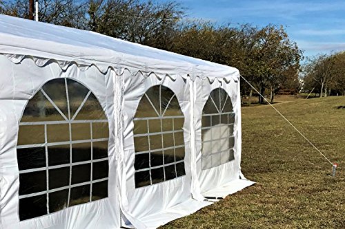 20'x20' PVC Party Tent (FR) - Wedding Canopy Shelter White - Fire Retardant