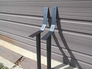 roudebush company park bench frames-permanent post