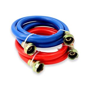 appliance pros washer inlet hoses (reinforced pvc, pack qty-1, 6 foot)