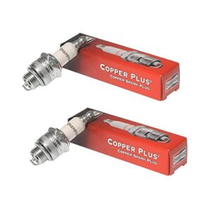 small engine spark plug for lawn equipment, (2 pack) champion cj8 (843)