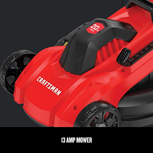 CRAFTSMAN Electric Lawn Mower, 20-Inch, Corded, 13-Ah (CMEMW213)