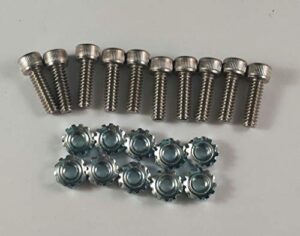 rotary 8801 and 8802 pack of 10 blade nuts and bolts set for walker
