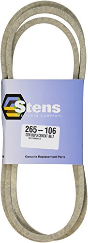 Stens 265-106 Belt Compatible with/Replacement for AYP 405143 Husqvarna 532 40 51-43 106-1/8-Inch by-1/2-inch,Sunbelt:B1EP67; Craftsman: 7133156; Husqvarna: 584453101, 532405143; AYP: 584453101,405143