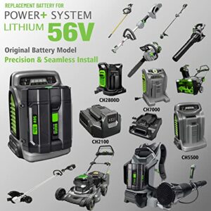 【UPGRADE!】56V 5.0Ah Replace Battery for EGO Power+ BA1400T Battery Lithium Ion Battery Compatible with 56V Power Tools CS1604 CS1804 CS1403 HT2400 LB6504 LB5804 Tools【NOT FOR Power Station PST3040 !】