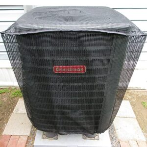 full mesh air conditioner cover – ac cover designed to protect coils from clogging – leaves, grass, dust and debris – outdoor protection