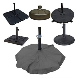 patio umbrella base cover heavy duty round base stand cover parasol base cover waterproof sunscreen anti-uv – fits bases up to 24″