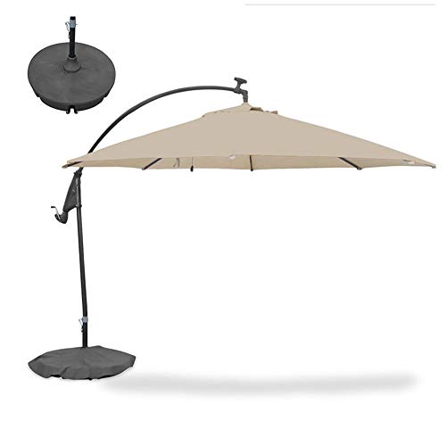 Patio Umbrella Base Cover Heavy Duty Round Base Stand Cover Parasol Base Cover Waterproof Sunscreen Anti-UV - Fits Bases up to 24"