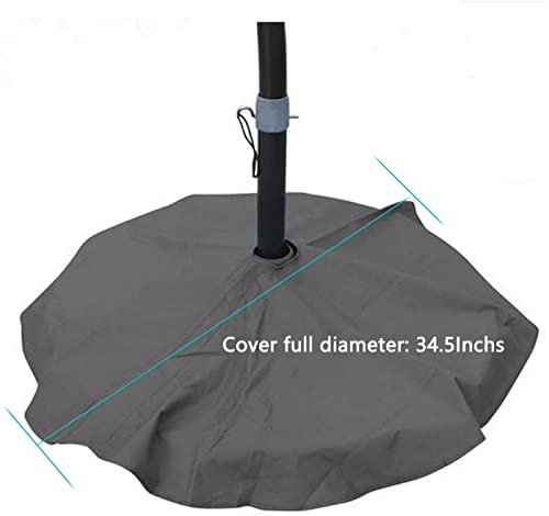 Patio Umbrella Base Cover Heavy Duty Round Base Stand Cover Parasol Base Cover Waterproof Sunscreen Anti-UV - Fits Bases up to 24"