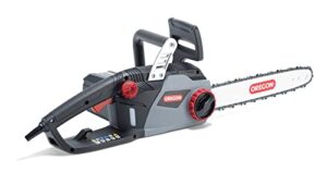 oregon cs1400 15 amp electric chainsaw, powerful corded electric saw with 16-inch guide bar & controlcut saw chain, quiet & low kickback (603348)