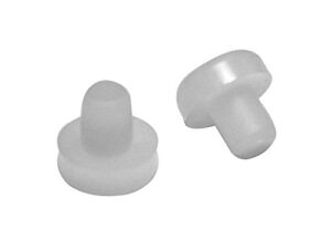1/2″ nylon stem bumper | glides | floor protectors for patio swivel chairs | pack of: 25 (natural (white))