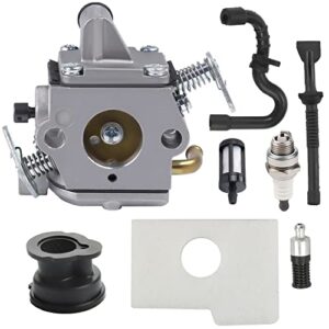 butom ms170 ms180 carburetor with 1130 124 0800 air filter tune up kit for stihl 017 018 ms180 chainsaw c1q-s57b c1q-s57a 1130 120 0603