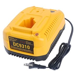 ANOITD Replacement for Dewalt 18V DC9310 for 7.2V-18V NiCad NiMh Battery Charger DC9096 DC9098 DC9099 DW9099 DW9057 DW9072 DW9094 DC9091 DC9071 DW9062 DW9091