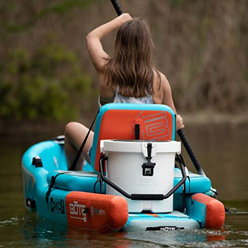 Bote Kula 5.0 Insulated Hard Cooler 5 Gallon Bucket Style Gatorshell Tough Construction with Carry Handle Bottle Opener Attached Rubber Mat on Lid Doubles for Seat