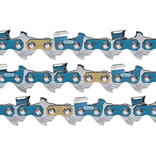 Oregon 3-Pack M72 SpeedCut Chainsaw Chain for 18-Inch Bar - .325-Inch Pitch, .050-Inch Gauge, 72 Drive Links, Replacement Low-Kickback, fits Husqvarna Models and more (95TXL072G)