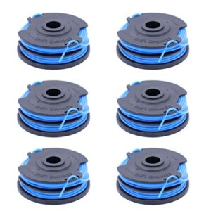 woopeey ac41rl3 autofeed dual .065” 27ft blue replacement line and spool fit for homelite electric string trimmers ut41112 ut41121 ut41120 ut41113 ut41122 ut41112b (6 pack)