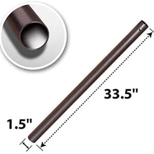 BenefitUSA Diameter 1.5" Replacement Extension Lower Pole for Patio Umbrella (42.5'' Length)