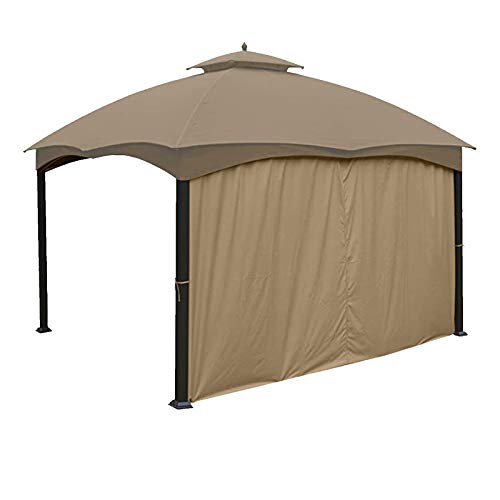 CoastShade Gazebo Replacement Curtain for 8x8 or 10x10 or 10x12 Outdoor Gazebo,6.7FT Height,Only 1 Panel Sidewall,Autumn Gazebo Sidewall,Khaki