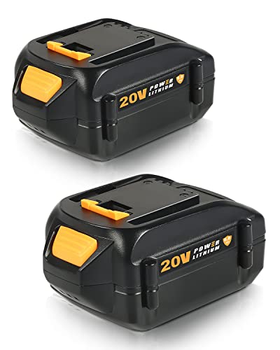 Lenoya 6.0Ah 2Packs Replacement for Worx Battery 20V WA3520 WA3525 WA3540 PowerShare for WA3884 WG322 WG381 WG320 WG540s WG154 WG163 WG160