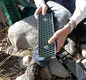 Sluice Fox Pocket Gold Sluice Box - 12 inch Portable Aluminum Alloy Mini Sluice Box with Miner's Moss and Sluice Box V Matting - Prospecting Gold Sluice for Gold panning Tool Kits