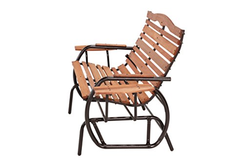 JACK-POST CG-12Z Country Garden Double Glider with Trays, Bronze