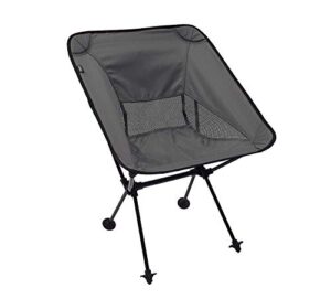 travel chair joey chair, portable chair for outdoor adventures, compact, foldable chair with quick set-up, black