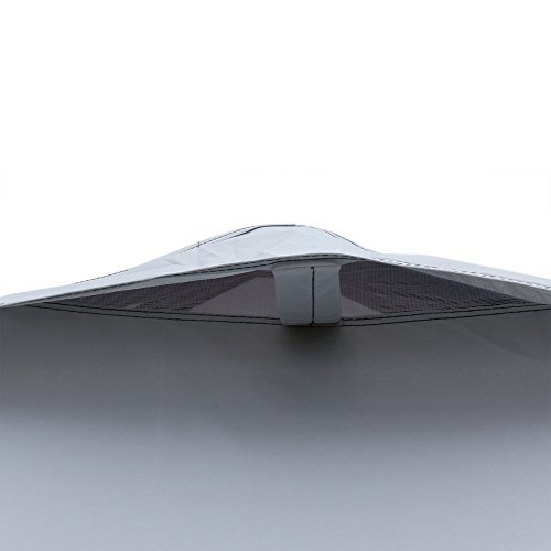 Leader Accessories Pop Up Canopy 10x10 Replacement Canopy Cover for Straight Leg Canopy Tent (Silver)