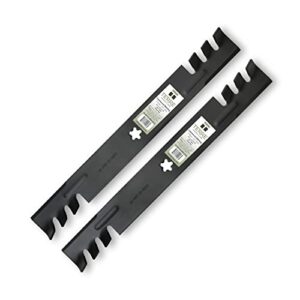 terre products, 2 pack mulching lawn mower blades, 42 inch deck, compatible with craftsman, husqvarna, poulan, replacement for 134149, 138971, 138498, 127843, 532138971, 532138498, pp24003